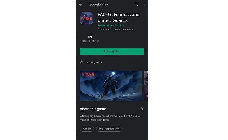Press on the 'Pre-register' button